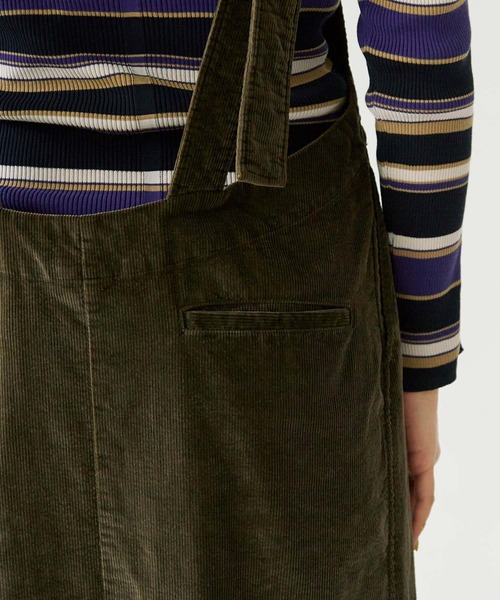note et silence （ノートエシロンス）の「顔料染コーデュロイ ジャンパースカート（ジャンパースカート・レディース・カーキ/マスタード/グレー・FREE）」の16枚目の写真