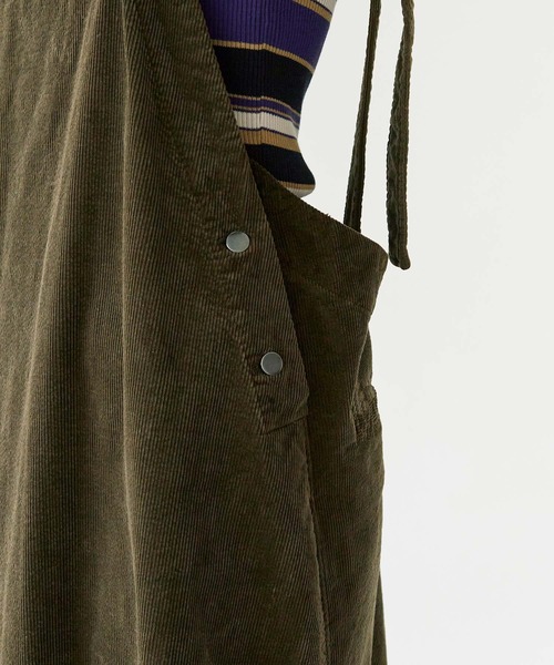 note et silence （ノートエシロンス）の「顔料染コーデュロイ ジャンパースカート（ジャンパースカート・レディース・カーキ/マスタード/グレー・FREE）」の15枚目の写真