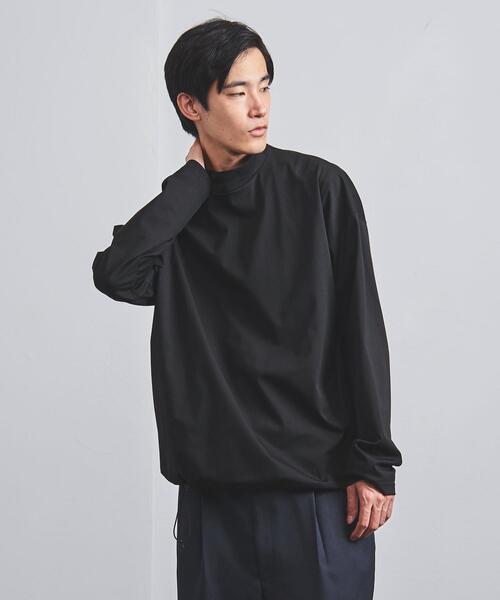 EN ROUTE（アンルート）の「＜EN ROUTE（アンルート）＞ モックネック ヘムコード ロングスリーブ Tシャツ（Tシャツ/カットソー・メンズ・ホワイト/ブラック/ネイビー・1/2/3）」の20枚目の写真