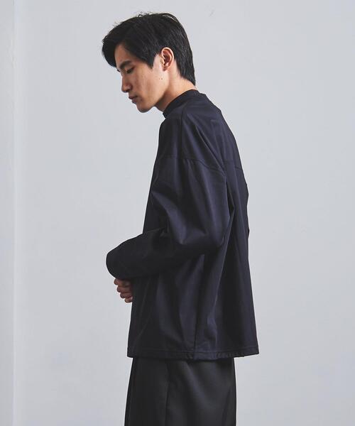 EN ROUTE（アンルート）の「＜EN ROUTE（アンルート）＞ モックネック ヘムコード ロングスリーブ Tシャツ（Tシャツ/カットソー・メンズ・ホワイト/ブラック/ネイビー・1/2/3）」の17枚目の写真