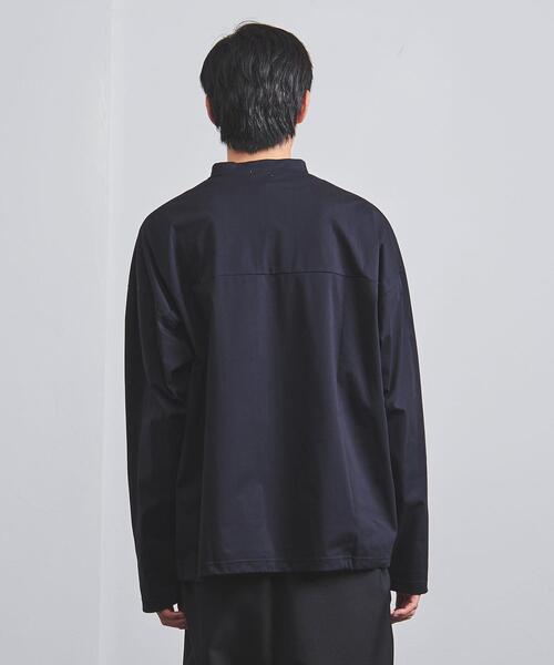 EN ROUTE（アンルート）の「＜EN ROUTE（アンルート）＞ モックネック ヘムコード ロングスリーブ Tシャツ（Tシャツ/カットソー・メンズ・ホワイト/ブラック/ネイビー・1/2/3）」の19枚目の写真