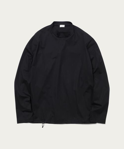 EN ROUTE（アンルート）の「＜EN ROUTE（アンルート）＞ モックネック ヘムコード ロングスリーブ Tシャツ（Tシャツ/カットソー・メンズ・ホワイト/ブラック/ネイビー・1/2/3）」の15枚目の写真