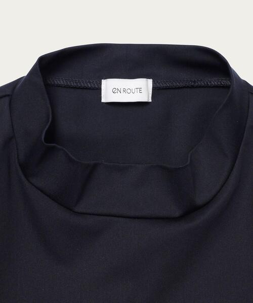 EN ROUTE（アンルート）の「＜EN ROUTE（アンルート）＞ モックネック ヘムコード ロングスリーブ Tシャツ（Tシャツ/カットソー・メンズ・ホワイト/ブラック/ネイビー・1/2/3）」の6枚目の写真