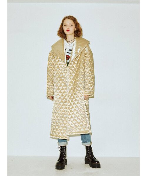 jouetie(ジュエティ)の「ショールカラーキルティングコート(その他アウター・レディース・カーキ/パープル/アイボリー/ブラック・MEDIUM)」の22枚目の写真