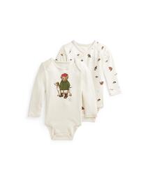 POLO RALPH LAUREN CHILDRENSWEAR（ポロ ラルフ ローレン チルドレンズウェア）の「Polo ベア 2ピース ボディスーツ セット（ロンパース・キッズ）」