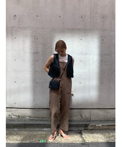 MOUSSY(マウジー)の「BOXY オーバーオール(サロペット/オーバーオール・レディース・アイボリー/ブラック/ライトカーキ・1/2)」の17枚目の写真