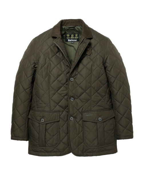 (取寄) バブアー メンズ キルテッド ルッツ Barbour men Quilted Lutz Olive Barbour（バブアー）の「QUILTED LUTZ SL（その他アウター）」 - WEAR