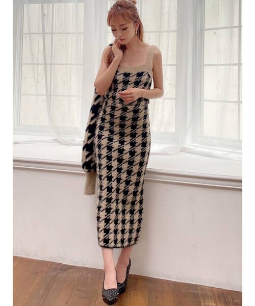 RESEXXY（リゼクシー）の「ハウンドツースコンパクトカーデ【セットアップ着用可能】（カーディガン/ボレロ・レディース・ブラック/ブルー/ラベンダー・FREE）」の18枚目の写真