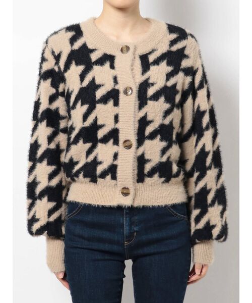 RESEXXY（リゼクシー）の「ハウンドツースコンパクトカーデ【セットアップ着用可能】（カーディガン/ボレロ・レディース・ブラック/ブルー/ラベンダー・FREE）」の20枚目の写真