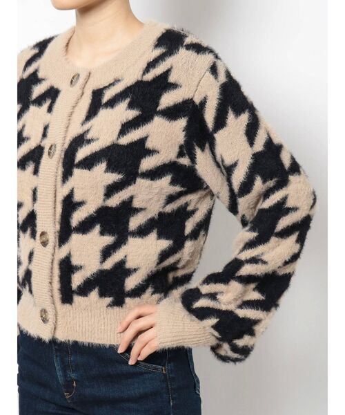 RESEXXY（リゼクシー）の「ハウンドツースコンパクトカーデ【セットアップ着用可能】（カーディガン/ボレロ・レディース・ブラック/ブルー/ラベンダー・FREE）」の15枚目の写真