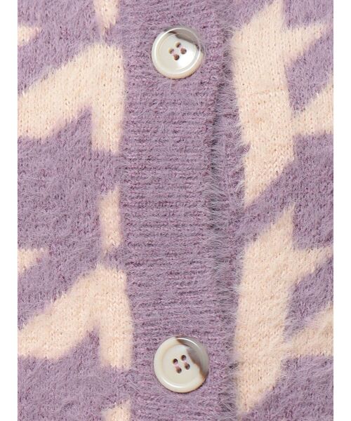 RESEXXY（リゼクシー）の「ハウンドツースコンパクトカーデ【セットアップ着用可能】（カーディガン/ボレロ・レディース・ブラック/ブルー/ラベンダー・FREE）」の21枚目の写真