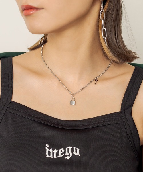 RASVOA(ラスボア)の「ファットロックコンビチェーンネックレス(ネックレス・レディース・シルバー・FREE)」の3枚目の写真