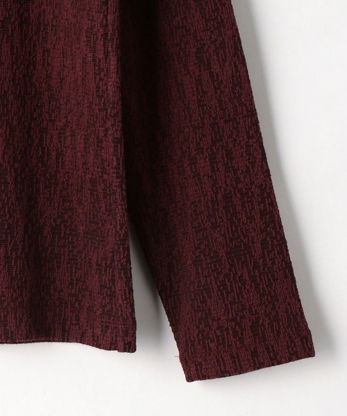 HIDEAWAYS NICOLE（ハイダウェイニコル）の「カスレブリスタージャカードＶネック（Tシャツ/カットソー・メンズ・ブラック×ホワイト/ホワイト×ブラック/レッド系その他・MEDIUM/LARGE/X-LARGE）」の10枚目の写真