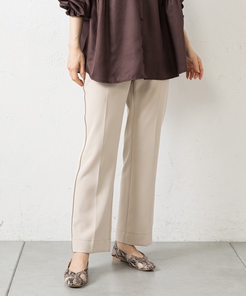 prose verse（プロズヴェール）の「サイドラインパンツ（その他パンツ・レディース・ブラック/ホワイト系その他/グリーン・MEDIUM）」の4枚目の写真