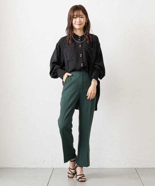 prose verse（プロズヴェール）の「サイドラインパンツ（その他パンツ・レディース・ブラック/ホワイト系その他/グリーン・MEDIUM）」の19枚目の写真