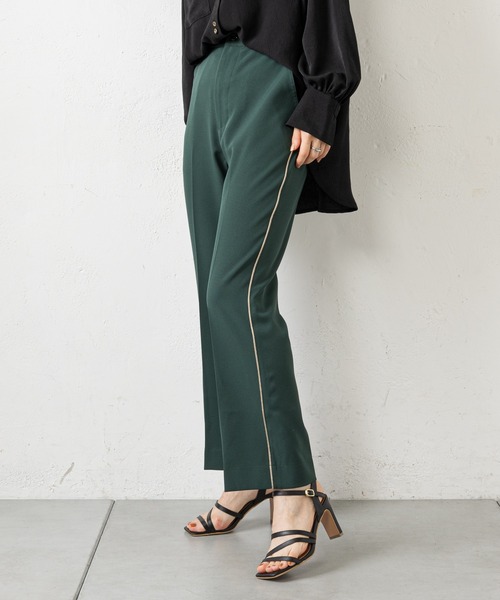 prose verse（プロズヴェール）の「サイドラインパンツ（その他パンツ・レディース・ブラック/ホワイト系その他/グリーン・MEDIUM）」の14枚目の写真