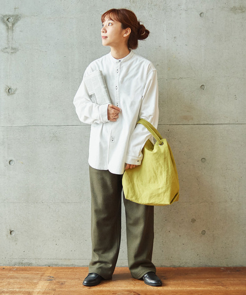 PAR ICI（パーリッシィ）の「ヴィンテージネル ワークシャツ（シャツ/ブラウス・レディース・ホワイト/ブラウン/ブラック・FREE）」の12枚目の写真