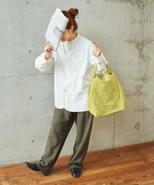 PAR ICI（パーリッシィ）の「ヴィンテージネル ワークシャツ（シャツ/ブラウス・レディース・ホワイト/ブラウン/ブラック・FREE）」の10枚目の写真