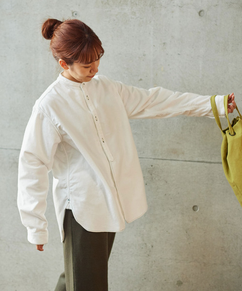 PAR ICI（パーリッシィ）の「ヴィンテージネル ワークシャツ（シャツ/ブラウス・レディース・ホワイト/ブラウン/ブラック・FREE）」の21枚目の写真