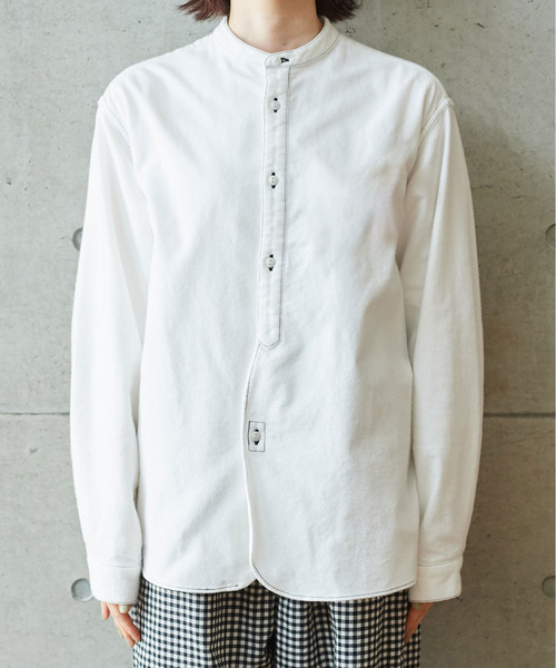 PAR ICI（パーリッシィ）の「ヴィンテージネル ワークシャツ（シャツ/ブラウス・レディース・ホワイト/ブラウン/ブラック・FREE）」の19枚目の写真