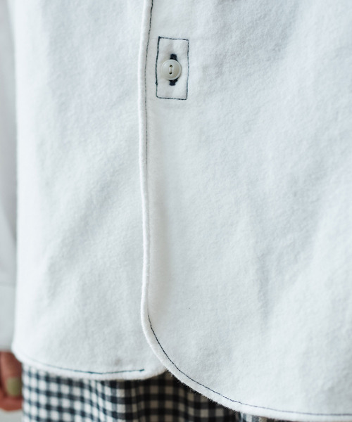 PAR ICI（パーリッシィ）の「ヴィンテージネル ワークシャツ（シャツ/ブラウス・レディース・ホワイト/ブラウン/ブラック・FREE）」の20枚目の写真