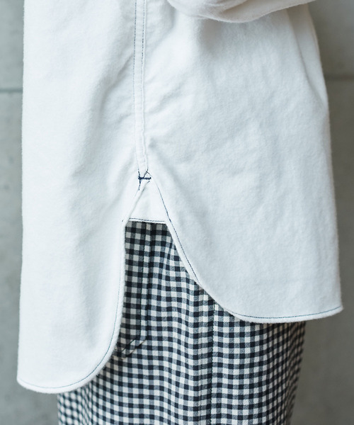 PAR ICI（パーリッシィ）の「ヴィンテージネル ワークシャツ（シャツ/ブラウス・レディース・ホワイト/ブラウン/ブラック・FREE）」の14枚目の写真