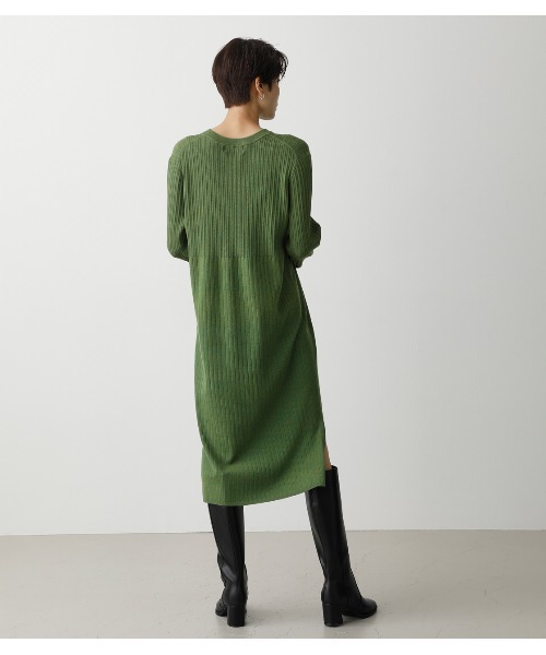Rib By Knit Swiching Onepiece リブニットスウィッチングワンピース ワンピース Azul ワンピース By Knit Moussy アズールバイマウジー のファッション