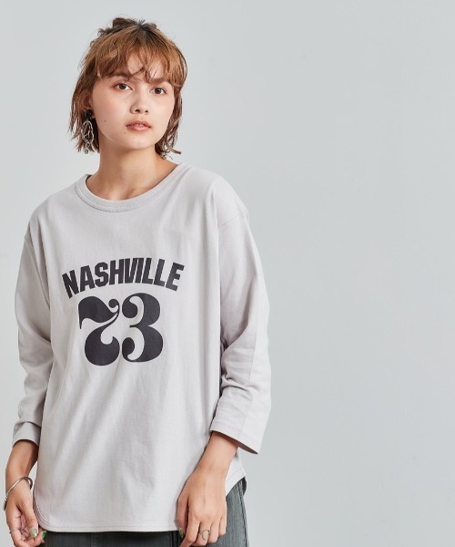 cepo(セポ)の「ロゴロンTee(Tシャツ/カットソー・レディース・ネイビー/グレー/グリーン・M)」の2枚目の写真