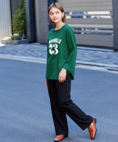 cepo(セポ)の「ロゴロンTee(Tシャツ/カットソー・レディース・ネイビー/グレー/グリーン・M)」の7枚目の写真