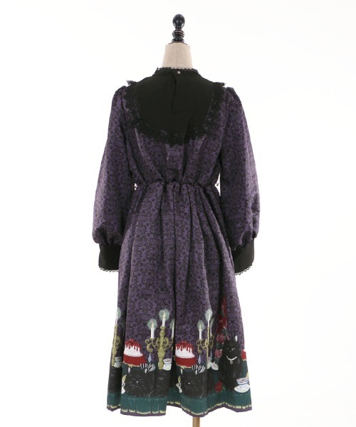 axes femme kawaii 猫会ワンピース　ブラック Amazon.co.jp: アクシーズファム axes kawaii 猫会ジャンスカ