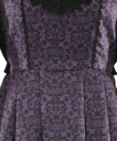 axes femme（アクシーズファム）の「猫会ワンピース（ワンピース・レディース・パープル/ブラック/ブルーグリーン・MEDIUM）」の19枚目の写真