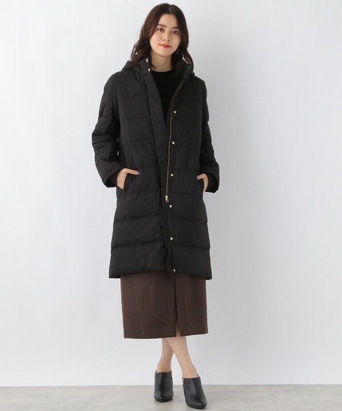 LEPSIM（レプシィム）の「スマートシルエットコート[2021秋冬]　955176（ダウンジャケット/コート・レディース・グレイッシュベージュ/ネイビー/ブラック・LARGE/MEDIUM）」の9枚目の写真