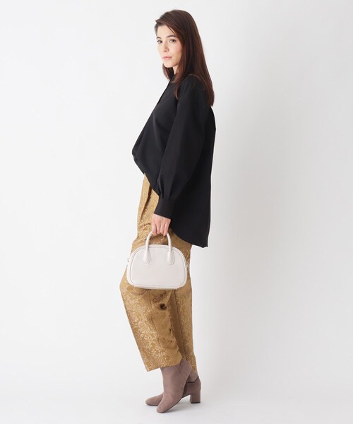 OPAQUE.CLIP（オペークドットクリップ）の「◆Vintageタイプライター　スキッパーシャツ【イージーケア/WEB限定サイズ】（シャツ/ブラウス・レディース・ブラック/ネイビー系2/チャコールグレー/ホワイト系・36/38/40/34/42）」の19枚目の写真