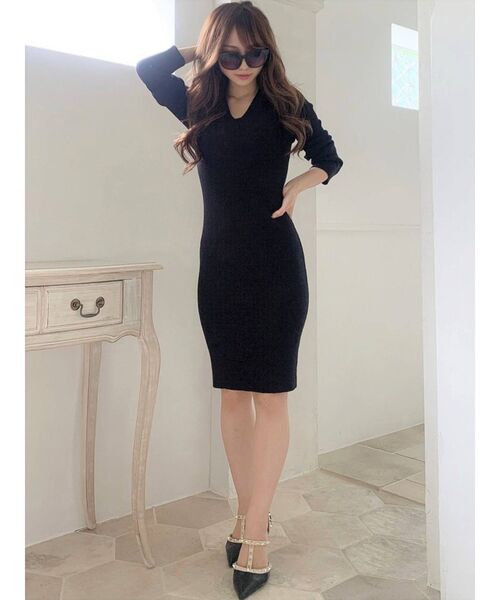 RESEXXY(リゼクシー)の「リブニット長袖ワンピース(ワンピース・レディース・ブラック/ベージュ/その他1/その他・MEDIUM/SMALL)」の19枚目の写真