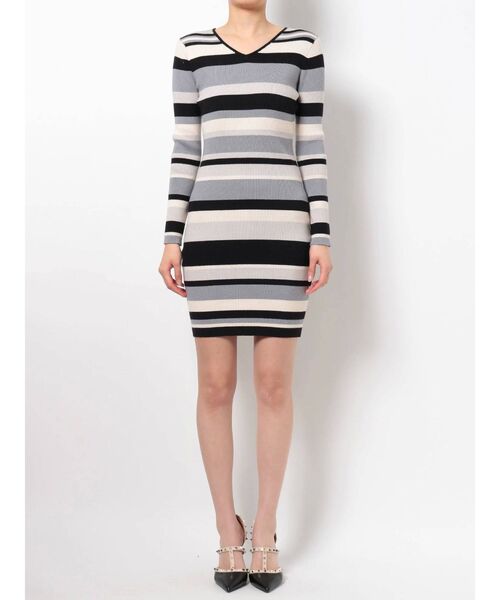 RESEXXY(リゼクシー)の「リブニット長袖ワンピース(ワンピース・レディース・ブラック/ベージュ/その他1/その他・MEDIUM/SMALL)」の13枚目の写真