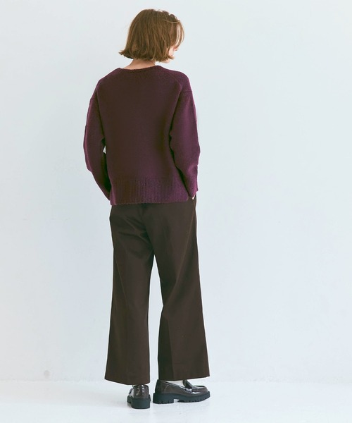 ふあふあヤク風 Vネックニットトップス（ニット/セーター）｜coca