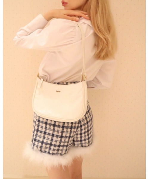 epine（エピヌ）の「check tweed fur short pants（その他パンツ・レディース・ブルー・M/S）」の2枚目の写真