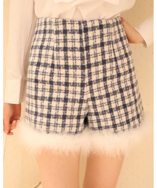 epine（エピヌ）の「check tweed fur short pants（その他パンツ
