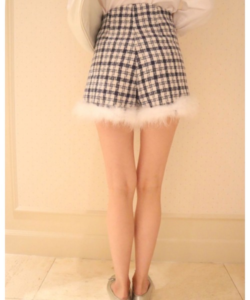 epine（エピヌ）の「check tweed fur short pants（その他パンツ・レディース・ブルー・M/S）」の7枚目の写真