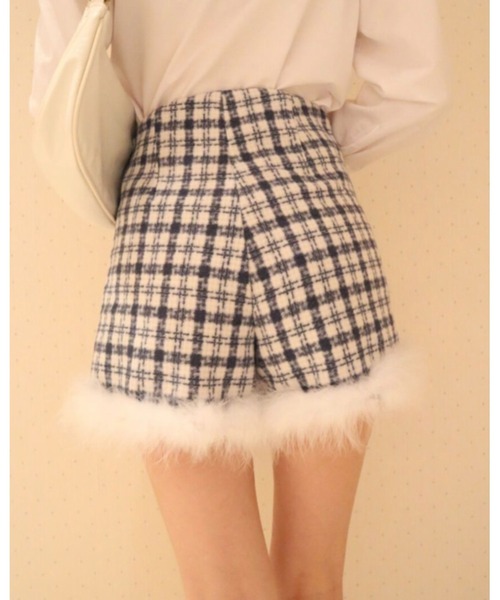 epine（エピヌ）の「check tweed fur short pants（その他パンツ・レディース・ブルー・M/S）」の8枚目の写真