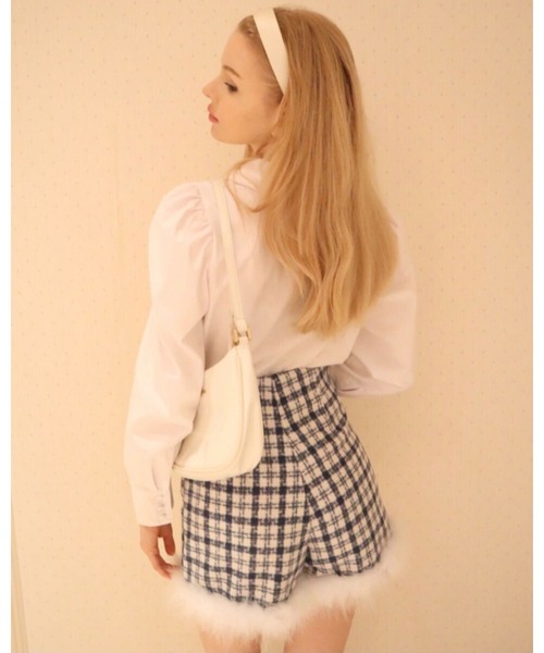 epine（エピヌ）の「check tweed fur short pants（その他パンツ