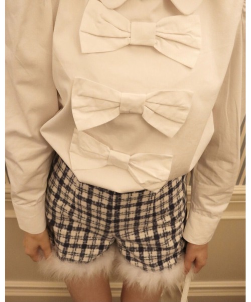epine（エピヌ）の「check tweed fur short pants（その他パンツ・レディース・ブルー・M/S）」の15枚目の写真