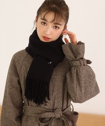 one after another NICE CLAUP | ワンポイントで差がつくN刺繍マフラー(マフラー)