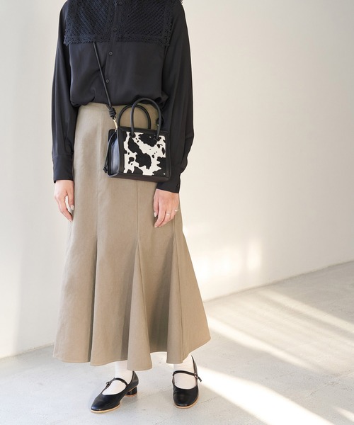 ROPE' PICNIC（ロペピクニック）の「【WEB限定】マーメイドスカート（スカート・レディース・モカ/ブラック・36/38）」の4枚目の写真