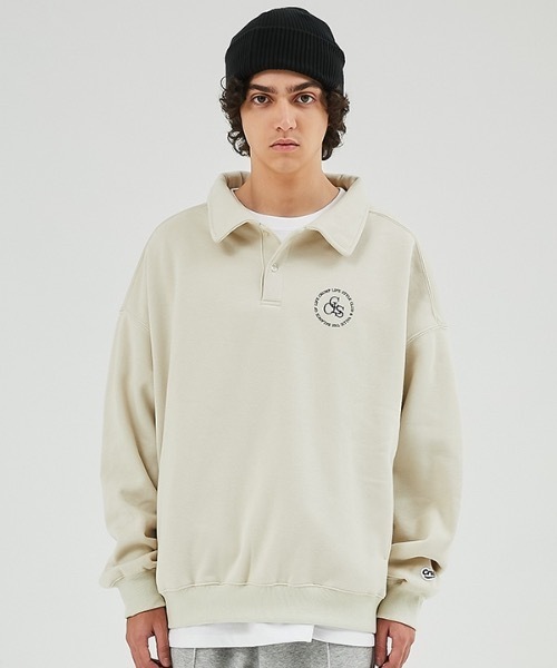 crump(クランプ)の「【crump 】クラシックサークルロゴ カラースウェットシャツ(スウェット・レディース・ブラック/ベージュ/ネイビー・MEDIUM/LARGE/X-LARGE)」の7枚目の写真