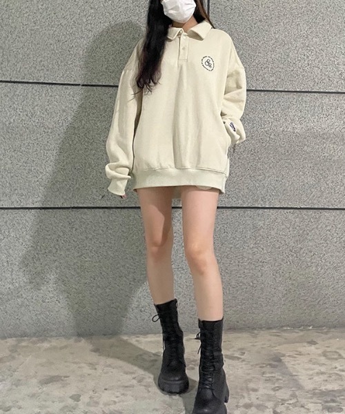 crump(クランプ)の「【crump 】クラシックサークルロゴ カラースウェットシャツ(スウェット・レディース・ブラック/ベージュ/ネイビー・MEDIUM/LARGE/X-LARGE)」の18枚目の写真