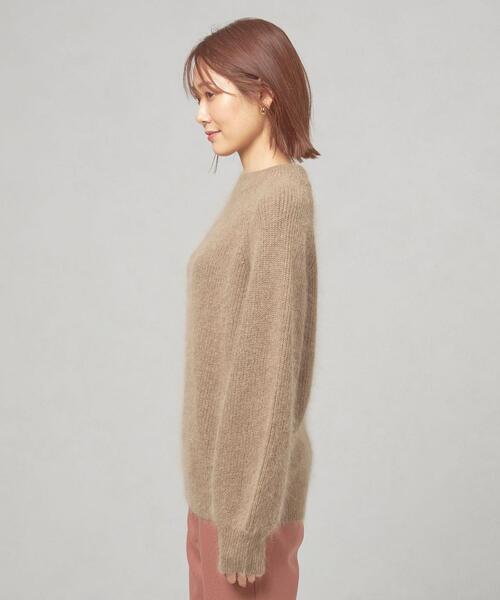 THE STATION STORE(ザ ステーション ストア)の「<closet story(クローゼットストーリー)>フワアゼ プルオーバーニット(ニット/セーター・レディース・ベージュ/ブラック/ダークグリーン・FREE)」の5枚目の写真
