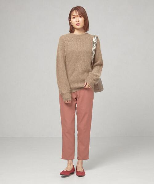 THE STATION STORE(ザ ステーション ストア)の「<closet story(クローゼットストーリー)>フワアゼ プルオーバーニット(ニット/セーター・レディース・ベージュ/ブラック/ダークグリーン・FREE)」の14枚目の写真