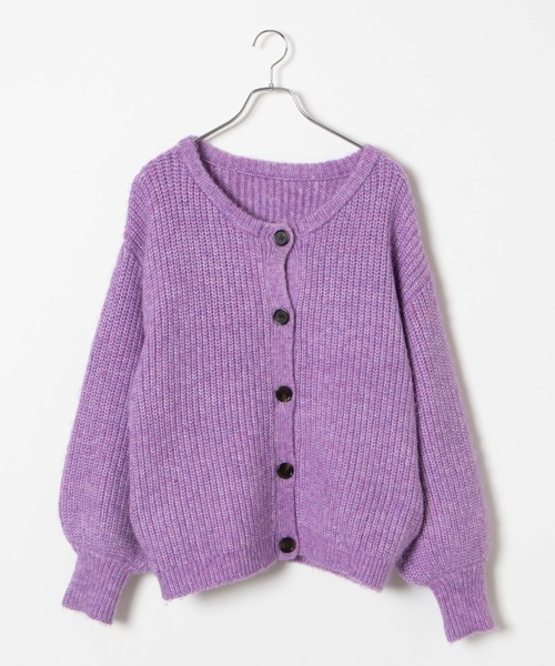 DuKKah(デュカ)の「Dukkah/オーバーサイズカーディガン(カーディガン/ボレロ・レディース・ベージュ/パープル・X-SMALL)」の19枚目の写真