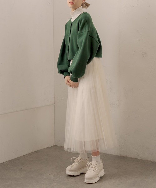 OLIVE des OLIVE(オリーブデオリーブ)の「オトナきれいプリーツスカート(スカート・レディース・ベージュ/サックスブルー/ブルー/アイボリー/ラベンダー・FREE)」の7枚目の写真